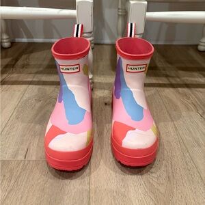 Hunter Womens Short Play Rain Boots Size 8
